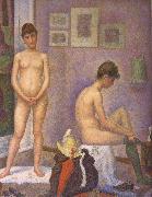 Georges Seurat The Post of Woman oil painting reproduction
